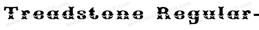 Treadstone Regular字体转换